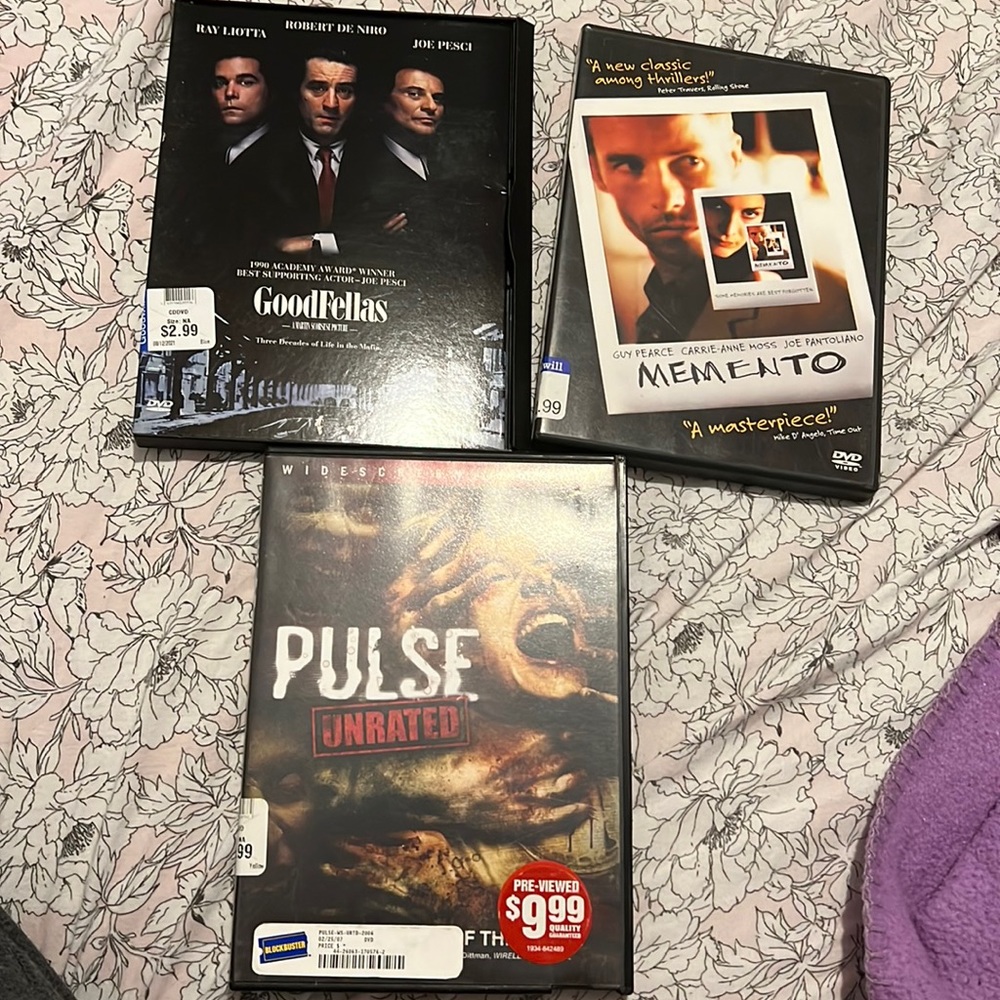 Three dvd movies